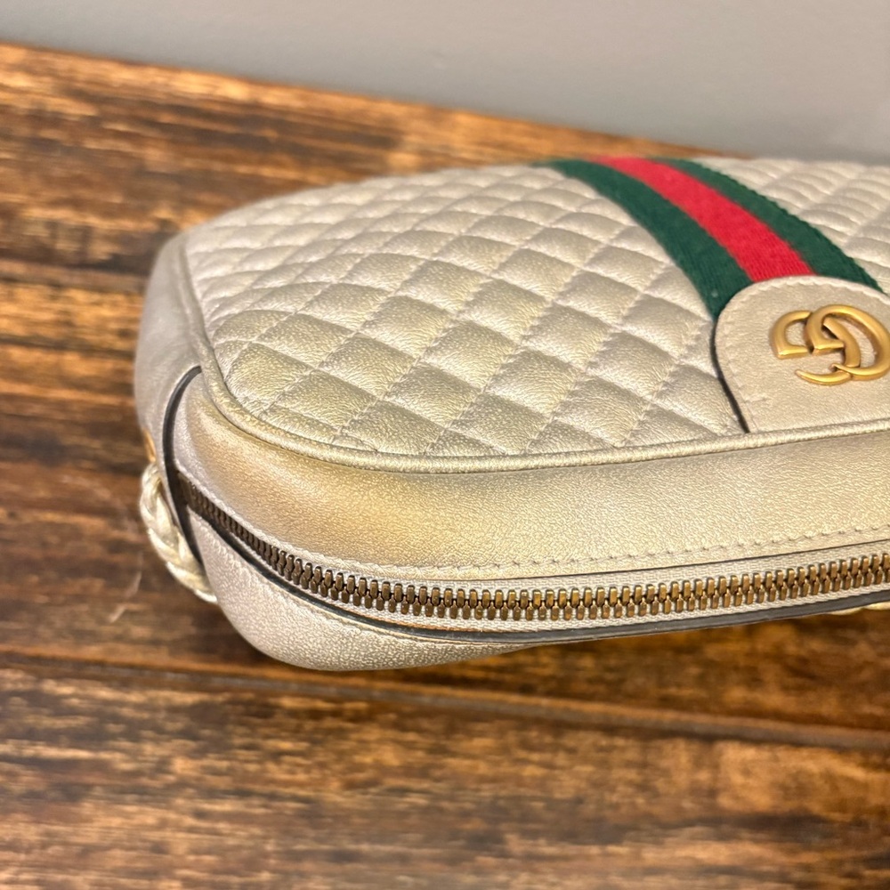 Gucci Silver Trapuntata Crossbody - Picture 10 of 12